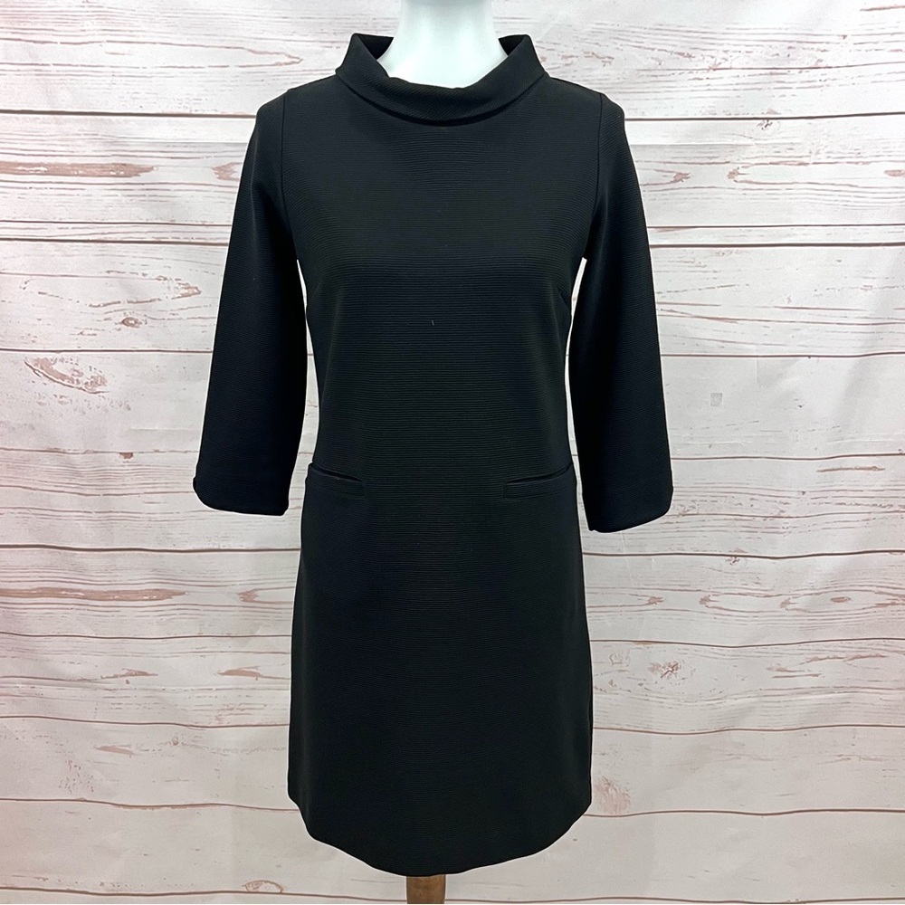 Boden Marion Ottoman Ribbed Knit Retro Jackie O Tunic Shift Dress